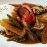 一日分の野菜350カレー(サラダ付）　￥1,100